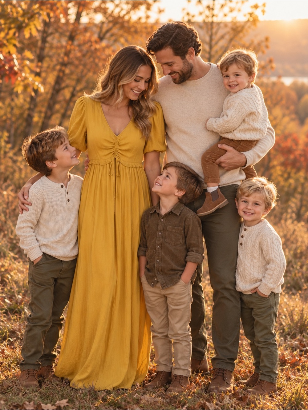 Oysho Mustard Yellow Ruched Maxi Dress Small Puff Sleeve Boho